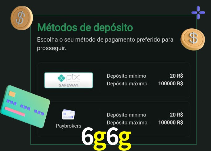 O cassino 6g6g oferece uma grande variedade de métodos de pagamento